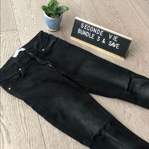 Mango black skinny jean